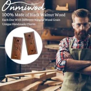 Guitar Wall Mount 2-Pack – Black Walnut Wood Hanger