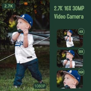 GTYOLOR 2.7K 48MP Vlogging Camera with Flip Screen