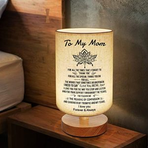 Engraved "To My Mom" Table Lamp - Dimmable Gift