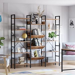 IRONCK Triple Wide 5-Tier Industrial Bookshelf