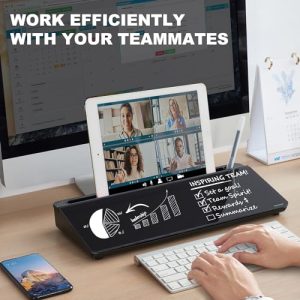 TSJ Desktop Whiteboard & Keyboard Stand with Drawer