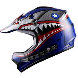 WOW Youth Motocross/BMX Helmet – Shark Blue