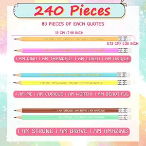 Fumete 240 Inspirational Quote Pencils – #2 HB Bulk