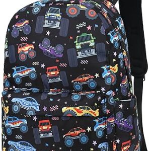 CAMTOP Kids Monster Truck Preschool Backpack 3-8 Yrs