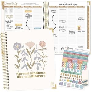 Bloom 2025-2026 Academic Planner – Spread Kindness