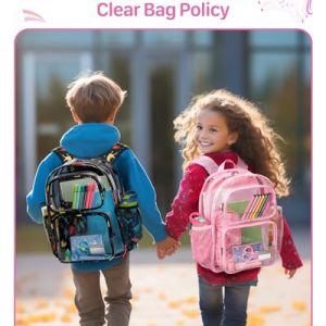 Bagseri Clear Unicorn Backpack for Girls – 15-inch School Bag