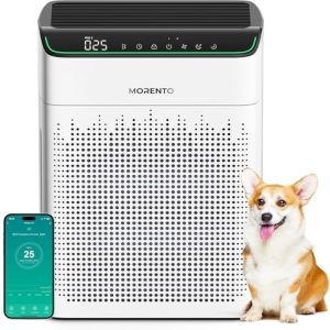 MORENTO Smart Air Purifier for Large Rooms & Pets