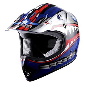 WOW Youth Motocross/BMX Helmet – Shark Blue