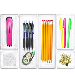 Simple Houseware Clear Drawer Organizer - 6 Pack