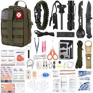 210-Piece Professional Survival First Aid Kit for Men