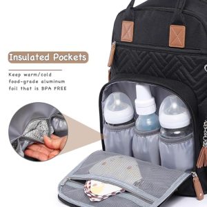 iniuniu 4-in-1 Unisex Diaper Bag Backpack & Changing Kit