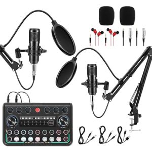 Podcast Equipment Bundle for 2 - Pro Audio Interface