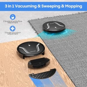Bagotte Robot Vacuum Mop: 5000Pa Power & Smart Control
