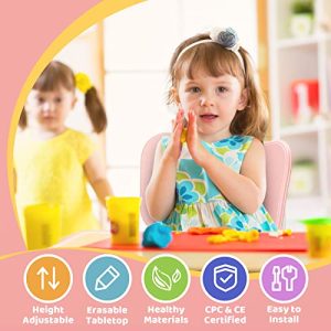 FUNLIO Kids Table & Chairs Set – Adjustable & Safe