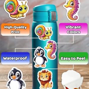 200PCS Cute Animal Waterproof Stickers for Kids