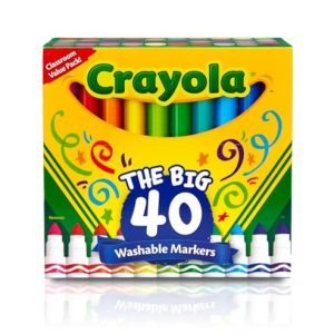 Crayola Ultra Clean Washable Markers 40-Count