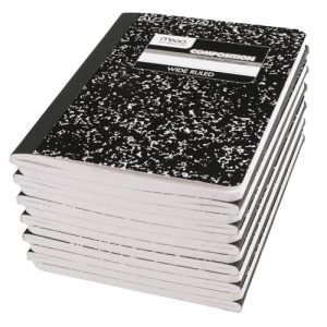 Mead Composition Notebook 12-Pack, Wide Ruled Paper