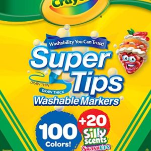 Crayola 120ct Super Tips & Silly Scents Washable Markers