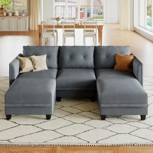 LLappuil Sectional Sofa: Reversible Chaise, Waterproof