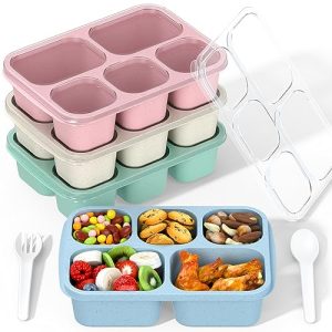 Bento Lunch Box 4-Pack - Meal Prep & Snack Containers