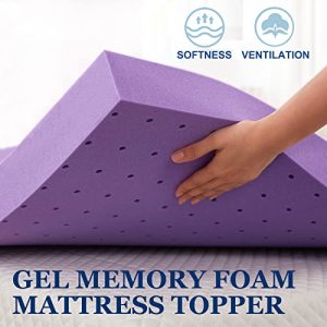 SINWEEK Queen 2-Inch Gel Memory Foam Topper