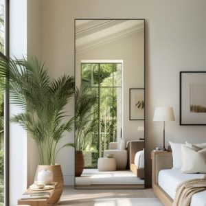 Anpark 71″x30″ Black Full Length Rectangle Mirror