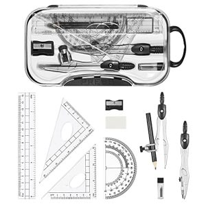 Unjoo 10-Piece Math Geometry Kit – Student Essentials