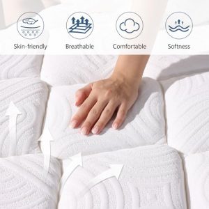 DEHIJU 10″ Twin Hybrid Mattress – Memory Foam & Comfort