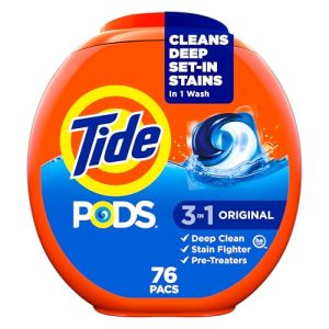 Tide PODS 3-in-1 Laundry Detergent Pacs - Original 76 Ct