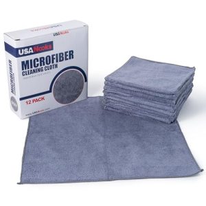 USANOOKS Microfiber Cleaning Cloths – 12 Pack Car & Home
