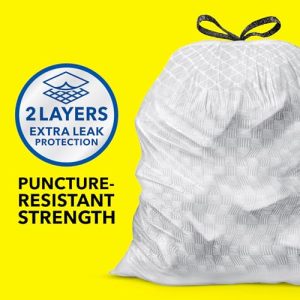 Glad Tall Kitchen Drawstring Trash Bags – 13 Gal (110 Count)