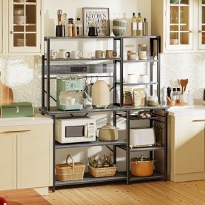 6-Tier Bakers Rack with Power Outlets – Kitchen Storage