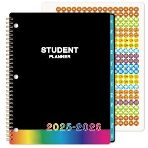 Student Academic Planner 2025-2026: Monthly & Weekly (9x11)