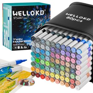 80 Dual Tip Acrylic Paint Markers – Art & Craft Supplies