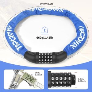 Topcrown 3.2FT 5-Digit Combo Heavy Duty Bike Lock