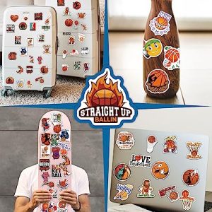 100 Pcs Sport Stickers for Kids – Waterproof Vinyl Decals