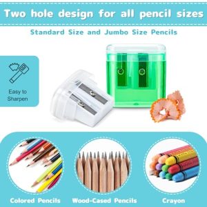 100 Pack Bulk Pencil Sharpeners – Double Hole