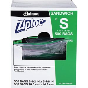 Ziploc Resealable Sandwich Bags - 500 Count Box