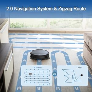 2-in-1 Robot Vacuum Mop: Smart Z-Zag Cleaning