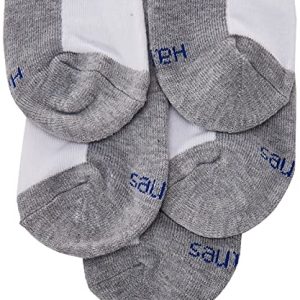 Hanes Boys’ Double Tough Ankle/No Show Socks 12-Pack