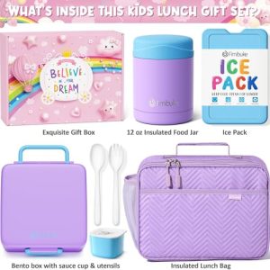Fimibuke Kids Bento Box Set – Insulated, Thermos & Utensils