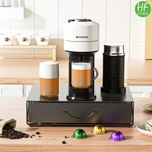 HFHOME Coffee Pod Drawer – Nespresso Vertuo & K-Cup Holder
