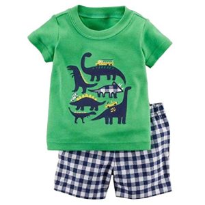 Toddler Boy Dinosaur T-Shirt & Shorts Outfit Set - Cotton