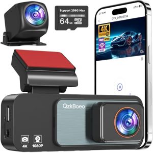 2025 Upgraded 4K+2K Dash Cam with Super Night Vision