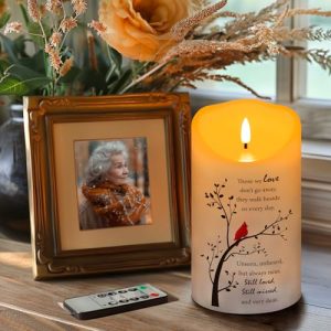 HN HAIINAA Flameless Memorial Candle with Remote