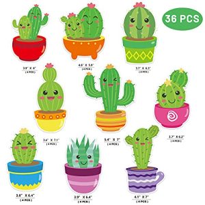 36 Cactus Cutouts – Classroom Bulletin Board Decor