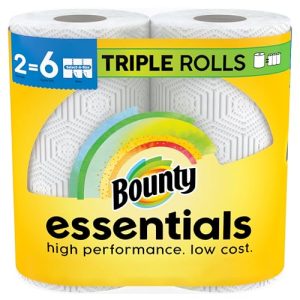 Bounty Essentials Paper Towels – Select-A-Size (6 Regular Rolls)