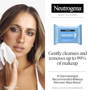 Neutrogena Makeup Remover Wipes – 50 Ct, Ultra-Soft Cleansing