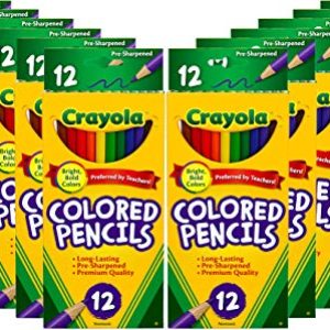 Crayola Bulk Colored Pencils – 12 Packs, 12 Assorted Colors