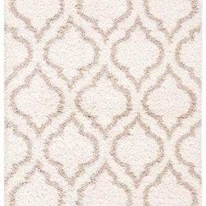 SAFAVIEH Hudson Shag Accent Rug: 4’x6′ Ivory/Beige